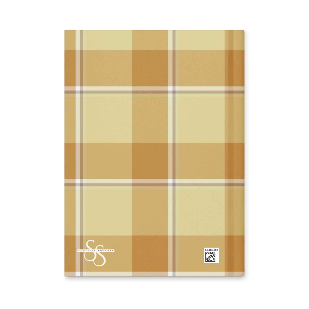 Personalized Zombie and Copper Plaid Hardcover Journal - Scottish Squares