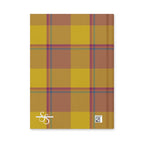 Personalized Potters Clay and Pizza Plaid Hardcover Journal - Scottish Squares