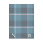 Personalized Hoki and Shuttle Gray Plaid Hardcover Journal - Scottish Squares