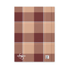 Personalized Whiskey and Livid Brown Plaid Hardcover Journal - Scottish Squares