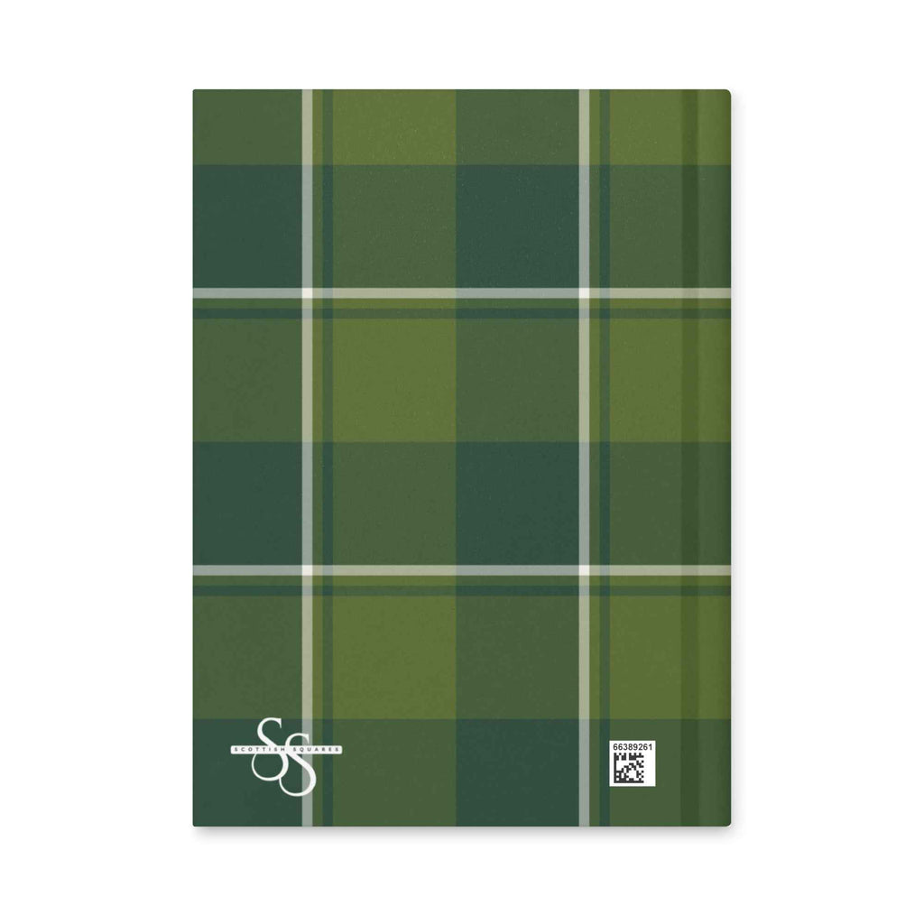 Personalized Woodland and Evergreen Plaid Hardcover Journal - Scottish Squares