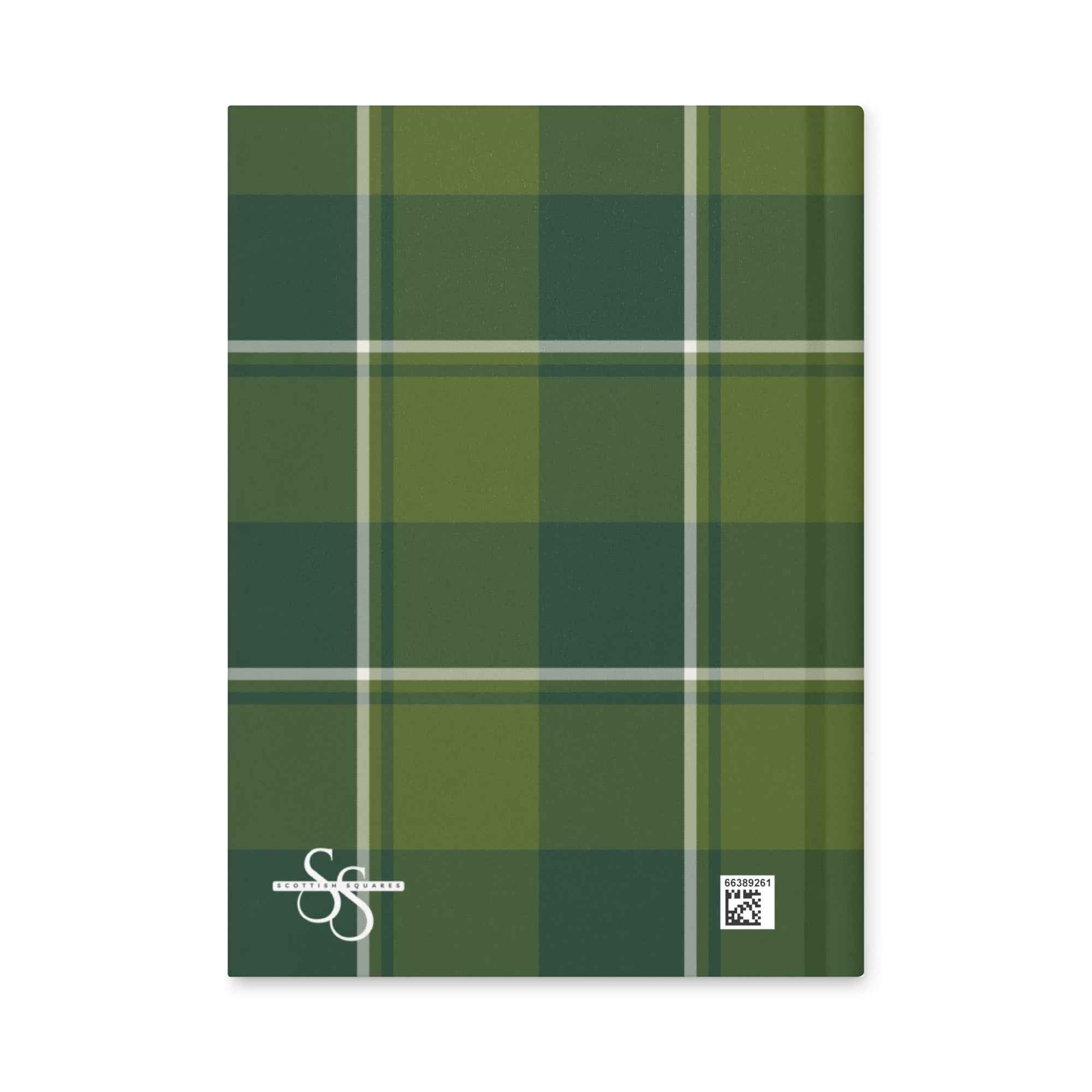 Personalized Woodland and Evergreen Plaid Hardcover Journal - Scottish Squares