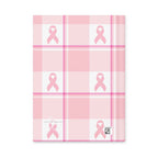Hardcover Journal Matte Breast Cancer Awareness Plaid - Scottish Squares