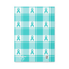 Hardcover Journal Ovarian Cancer Awareness Plaid - Scottish Squares