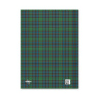 Hardcover Journal Green Blue Orange Plaid Tartan