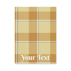 Personalized Zombie and Copper Plaid Hardcover Journal - Scottish Squares