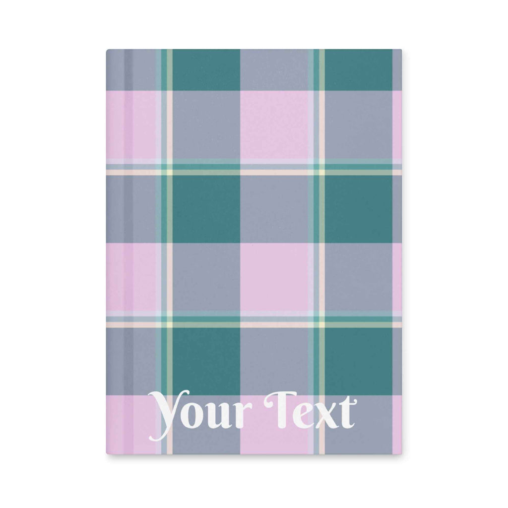 Personalized Ming and Melanie Plaid Hardcover Journal - Scottish Squares