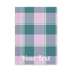 Personalized Ming and Melanie Plaid Hardcover Journal - Scottish Squares