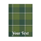 Personalized Woodland and Evergreen Plaid Hardcover Journal - Scottish Squares