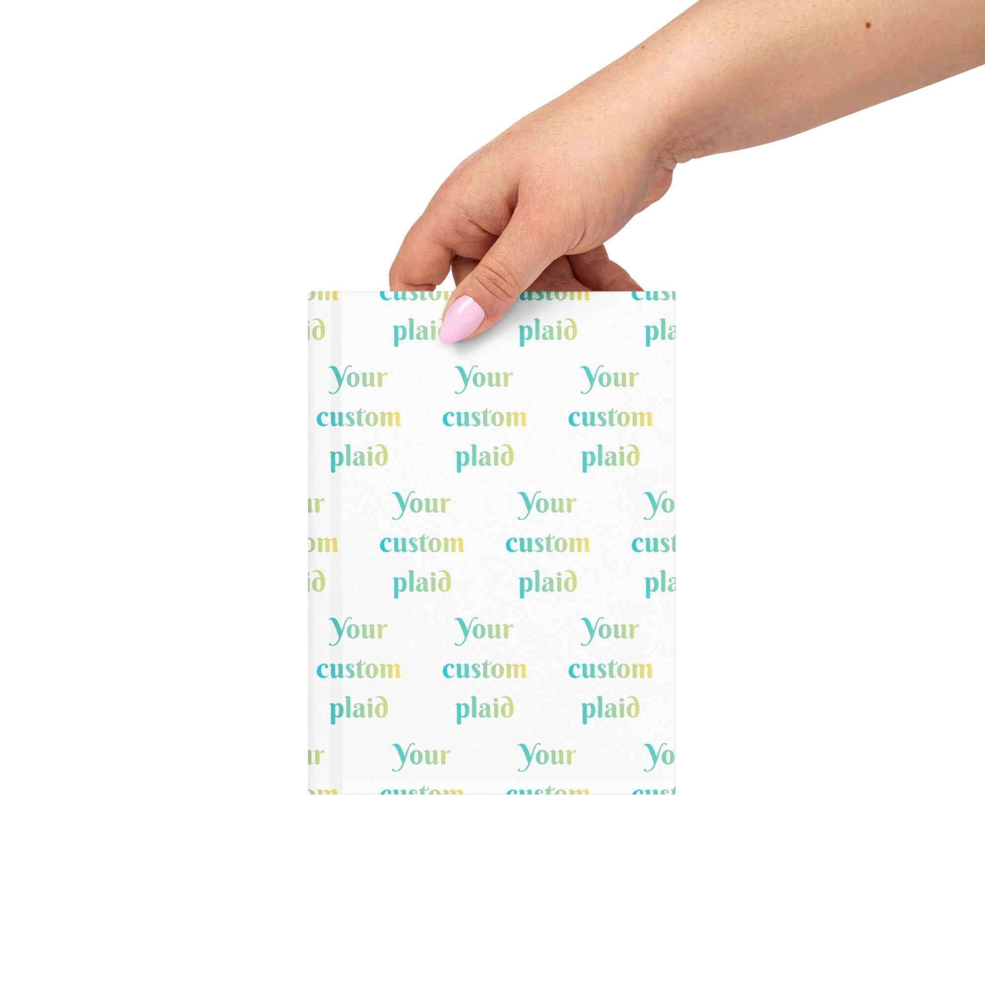 Hardcover Journal Matte Your Own Birthday Plaid - Scottish Squares