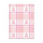 Hardcover Journal Matte Breast Cancer Awareness Plaid Default Title - Scottish Squares