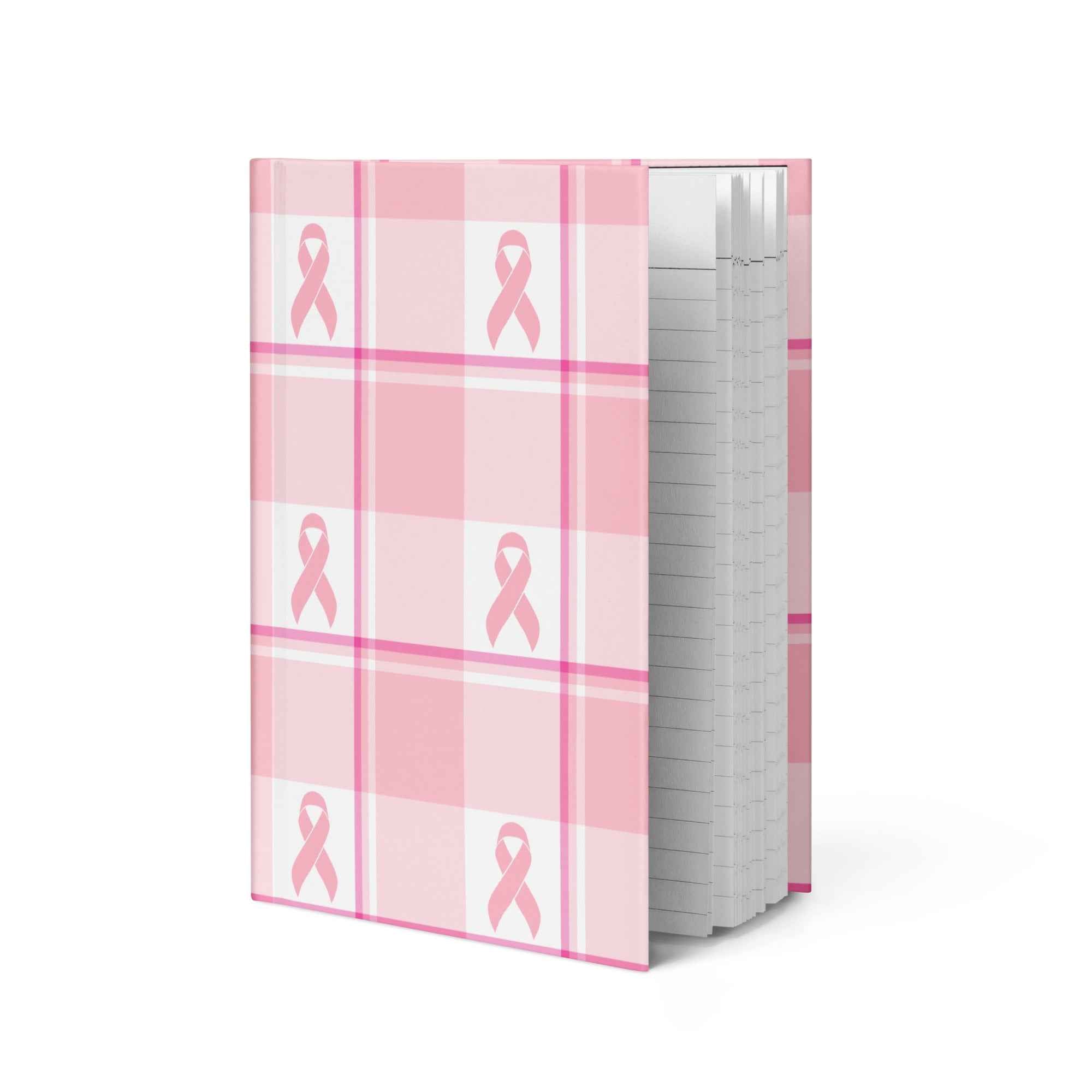 Hardcover Journal Matte Breast Cancer Awareness Plaid - Scottish Squares