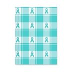 Hardcover Journal Ovarian Cancer Awareness Plaid Default Title - Scottish Squares