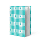 Hardcover Journal Ovarian Cancer Awareness Plaid - Scottish Squares