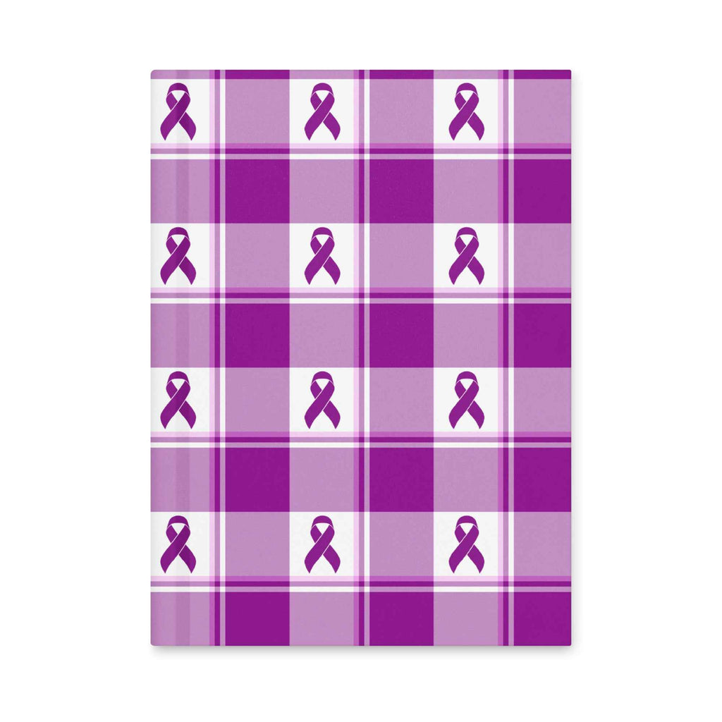 Hardcover Journal Pancreatic Cancer Awareness Plaid Default Title - Scottish Squares