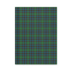 Hardcover Journal Green Blue Orange Plaid Tartan
