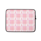 Laptop Sleeve Breast Cancer Awareness Plaid 13″ - Scottish Squares