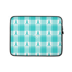 Laptop Sleeve Ovarian Cancer Awareness Plaid 13″ - Scottish Squares
