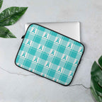 Laptop Sleeve Ovarian Cancer Awareness Plaid - Scottish Squares