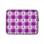 Laptop Sleeve Pancreatic Cancer Awareness Plaid 13″ - Scottish Squares