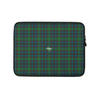 Laptop Sleeve Green Blue Orange Plaid Tartan
