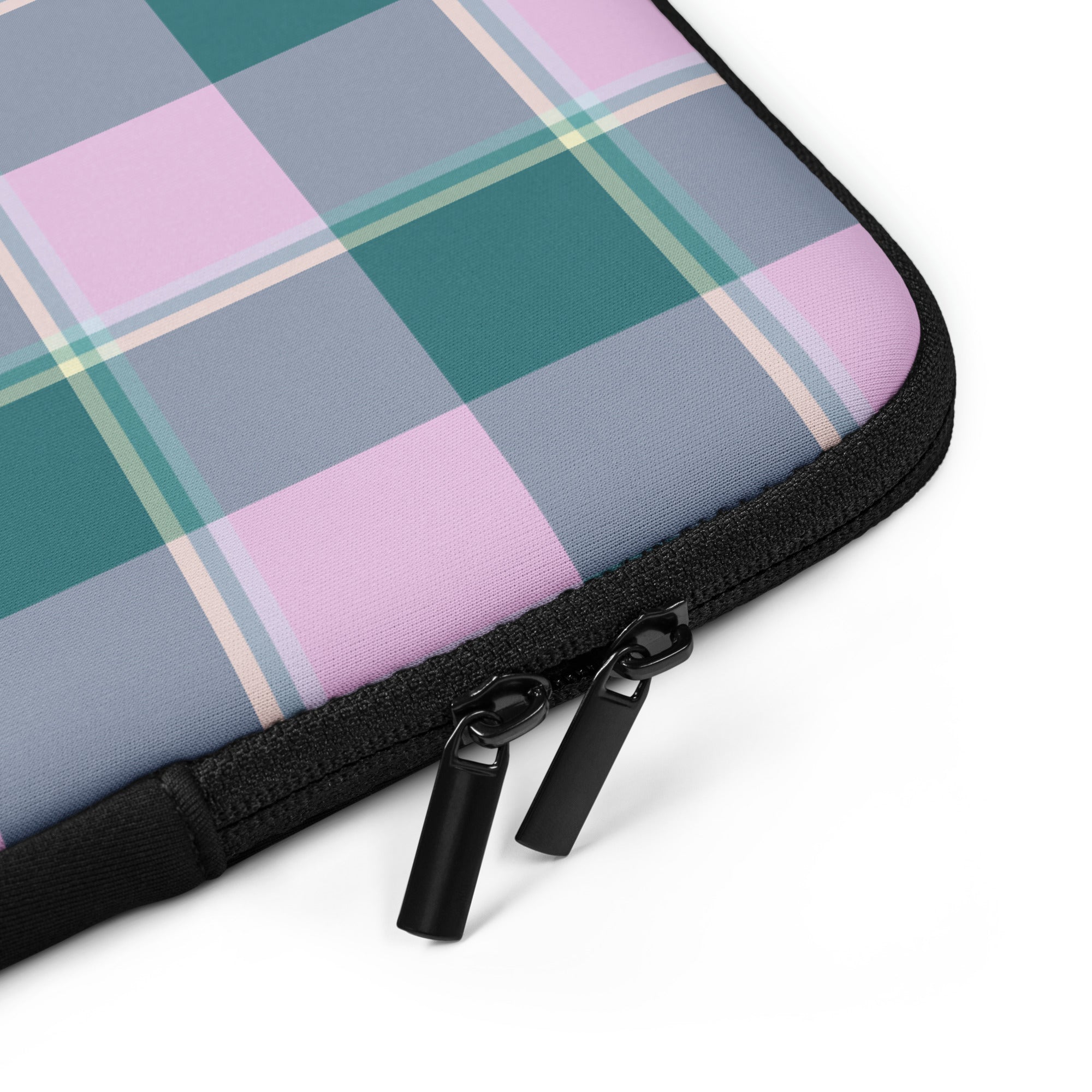 Personalized Ming and Melanie Plaid Laptop Sleeve - Scottish Squares