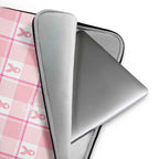Laptop Sleeve Breast Cancer Awareness Plaid - Scottish Squares