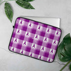 Laptop Sleeve Pancreatic Cancer Awareness Plaid 15″ - Scottish Squares