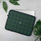 Laptop Sleeve Green Blue Orange Plaid Tartan