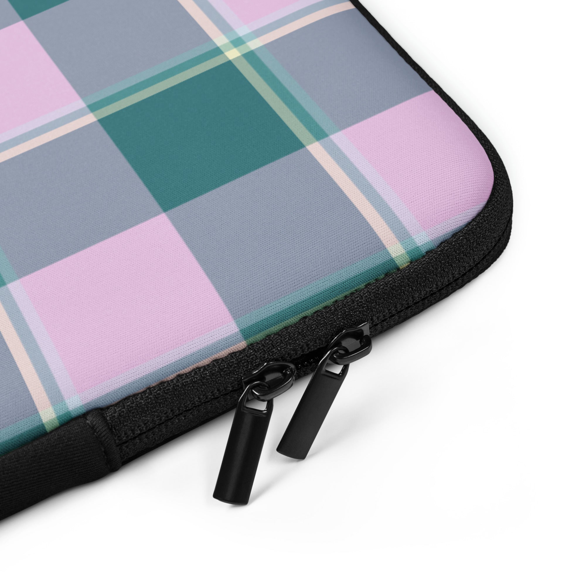 Personalized Ming and Melanie Plaid Laptop Sleeve - Scottish Squares