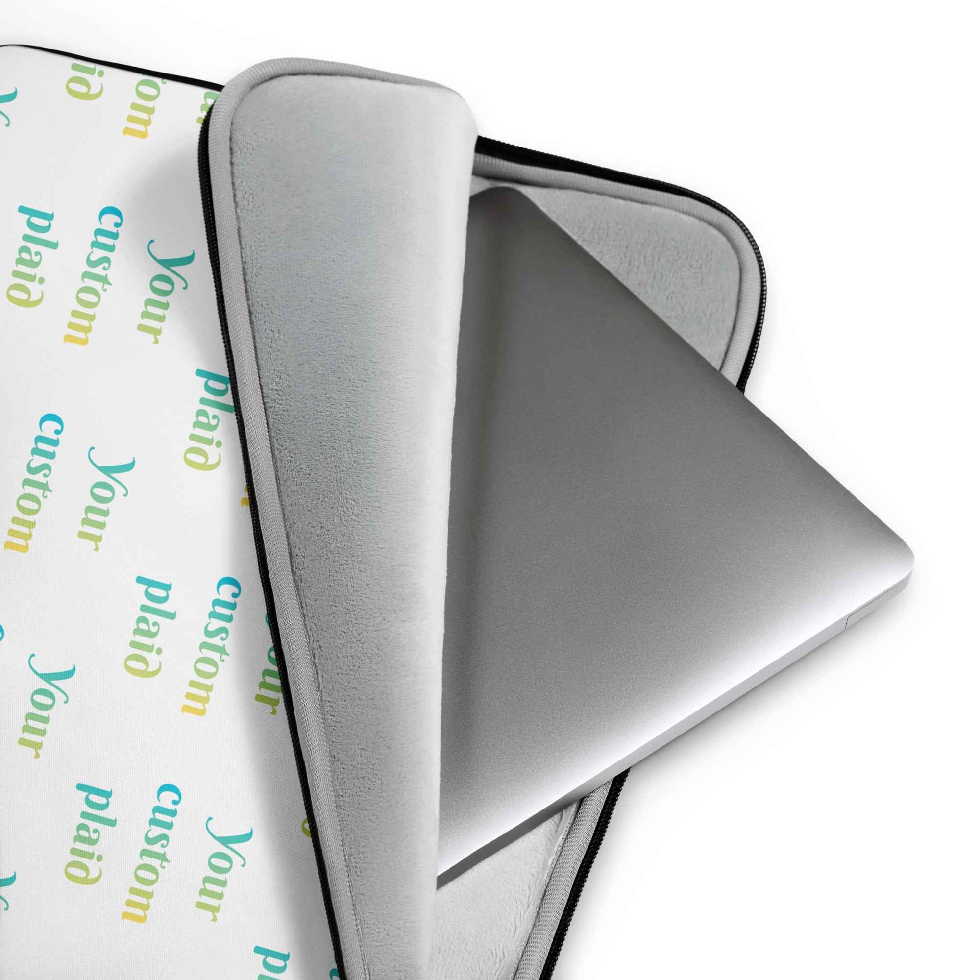 Laptop Sleeve Your Own Birthday Plaid - Scottish Squares