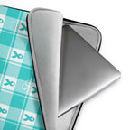 Laptop Sleeve Ovarian Cancer Awareness Plaid - Scottish Squares