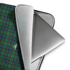 Laptop Sleeve Green Blue Orange Plaid Tartan