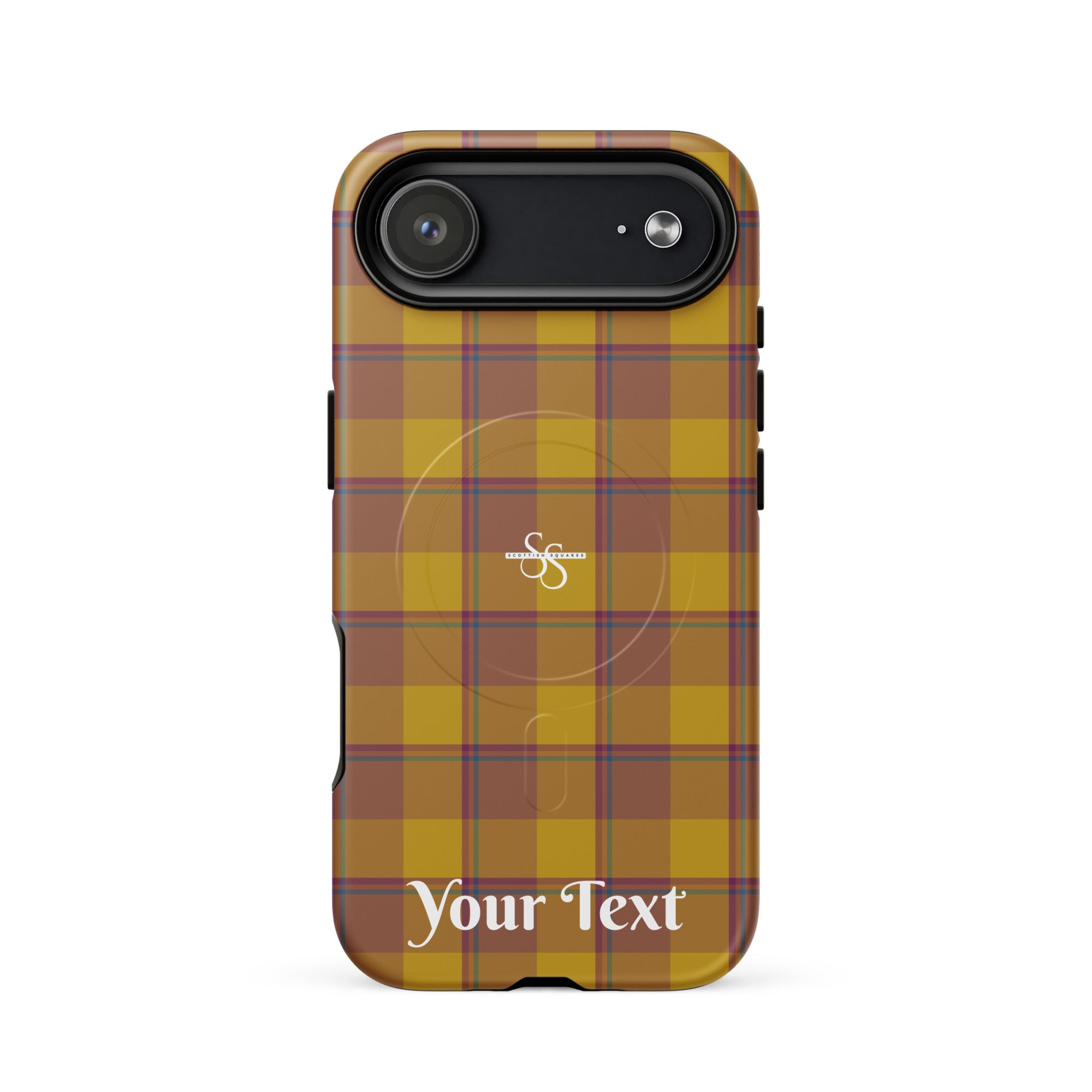 Personalized Potters Clay and Pizza Plaid iPhone MagSafe Tough Case - Scottish Squares