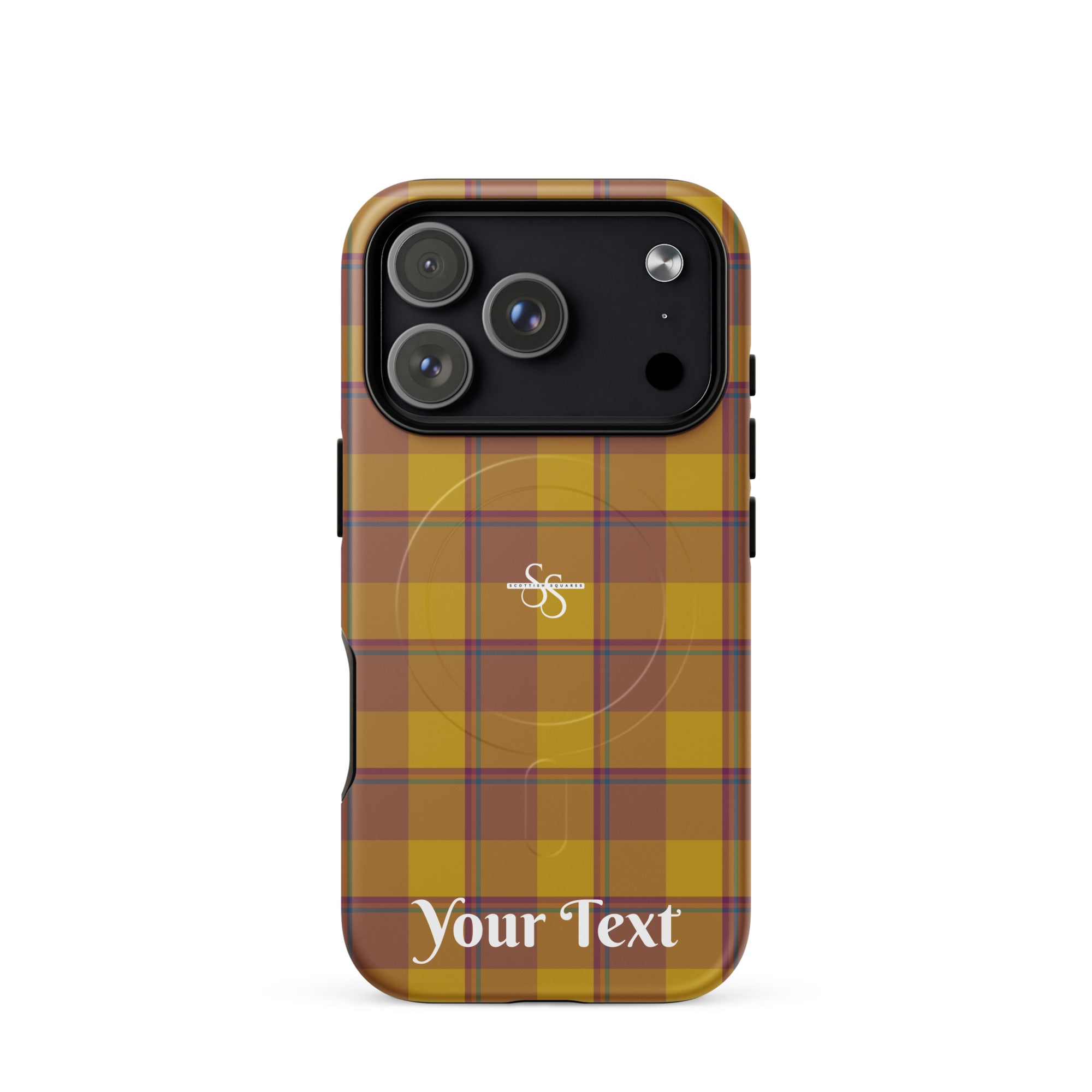 Personalized Potters Clay and Pizza Plaid iPhone MagSafe Tough Case - Scottish Squares