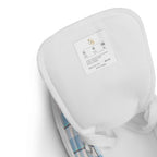 Men’s High Top Canvas Shoes Pink Cloud and Blue Lagoon Plaid - Scottish Squares