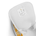 Men’s High Top Canvas Shoes Kidney Cancer Awareness Plaid, Orange Ribbon, Supportive Gift - Scottish Squares