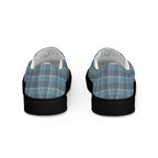Men’s Slip-On Canvas Shoes Hoki and Shuttle Gray Plaid - Scottish Squares