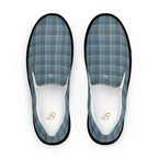 Men’s Slip-On Canvas Shoes Hoki and Shuttle Gray Plaid 13 - Scottish Squares