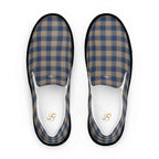 Men’s Slip-On Canvas Shoes Cello and Donkey Brown Plaid 13 - Scottish Squares