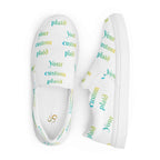 Men’s Slip-On Canvas Shoes Your Own Birthday Plaid - Scottish Squares