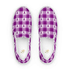 Men’s Slip-On Canvas Shoes Pancreatic Cancer Awareness Plaid 13 - Scottish Squares