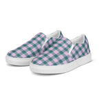 Men’s Slip-On Canvas Shoes Ming and Melanie Plaid - Scottish Squares