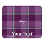 Personalized Purple and Trendy Pink Plaid Mouse Pad - Scottish Squares