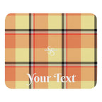 Personalized Claystone and Morning Mist Plaid Mouse Pad - Scottish Squares