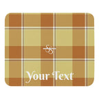 Personalized Zombie and Copper Plaid Mouse Pad - Scottish Squares