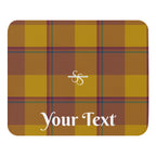 Personalized Potters Clay and Pizza Plaid Mouse Pad - Scottish Squares