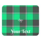 Personalized Spring Green and Finlandia Plaid Mouse Pad - Scottish Squares