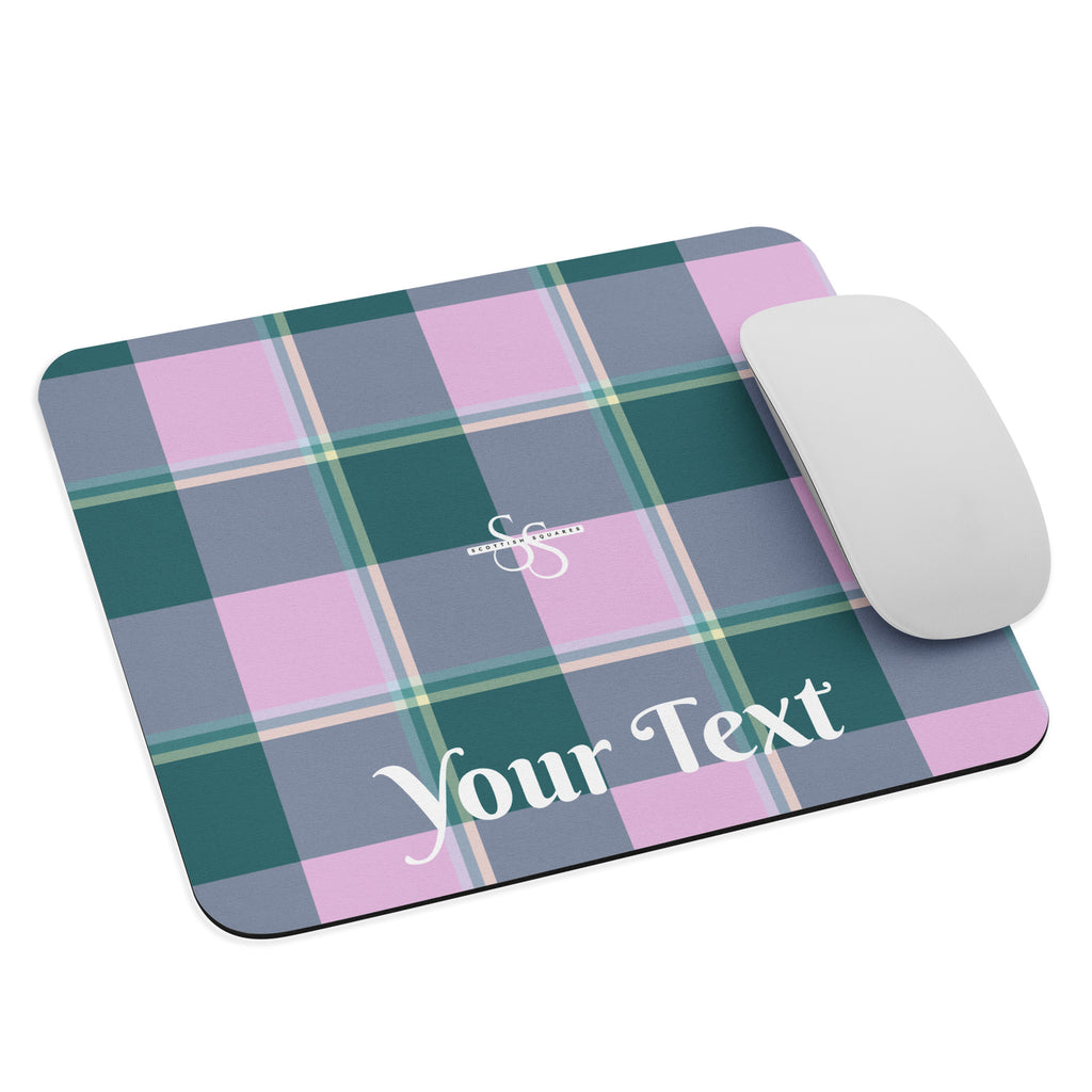Personalized Ming and Melanie Plaid Mouse Pad - Scottish Squares