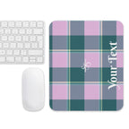 Personalized Ming and Melanie Plaid Mouse Pad - Scottish Squares